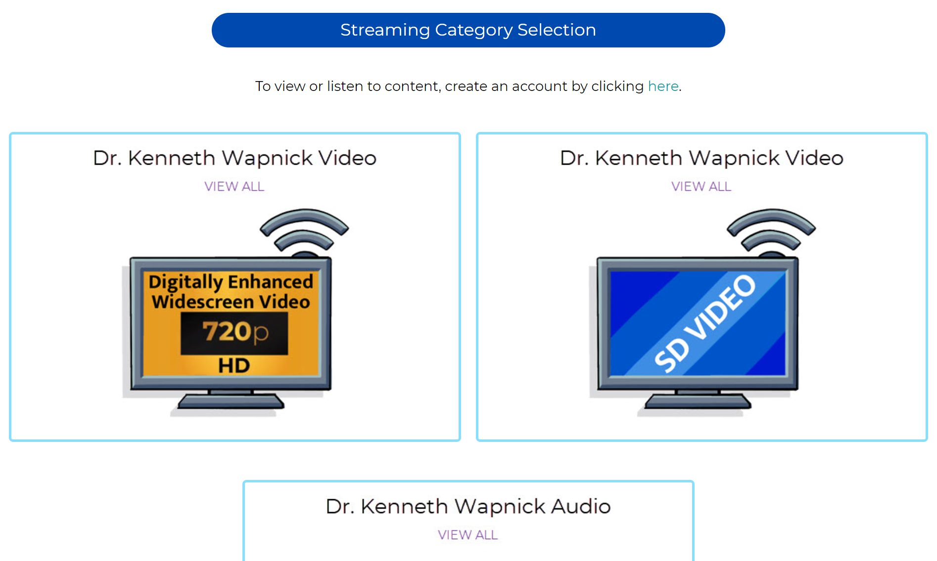 Category Selection